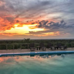 Uukwa's pool at sunset
